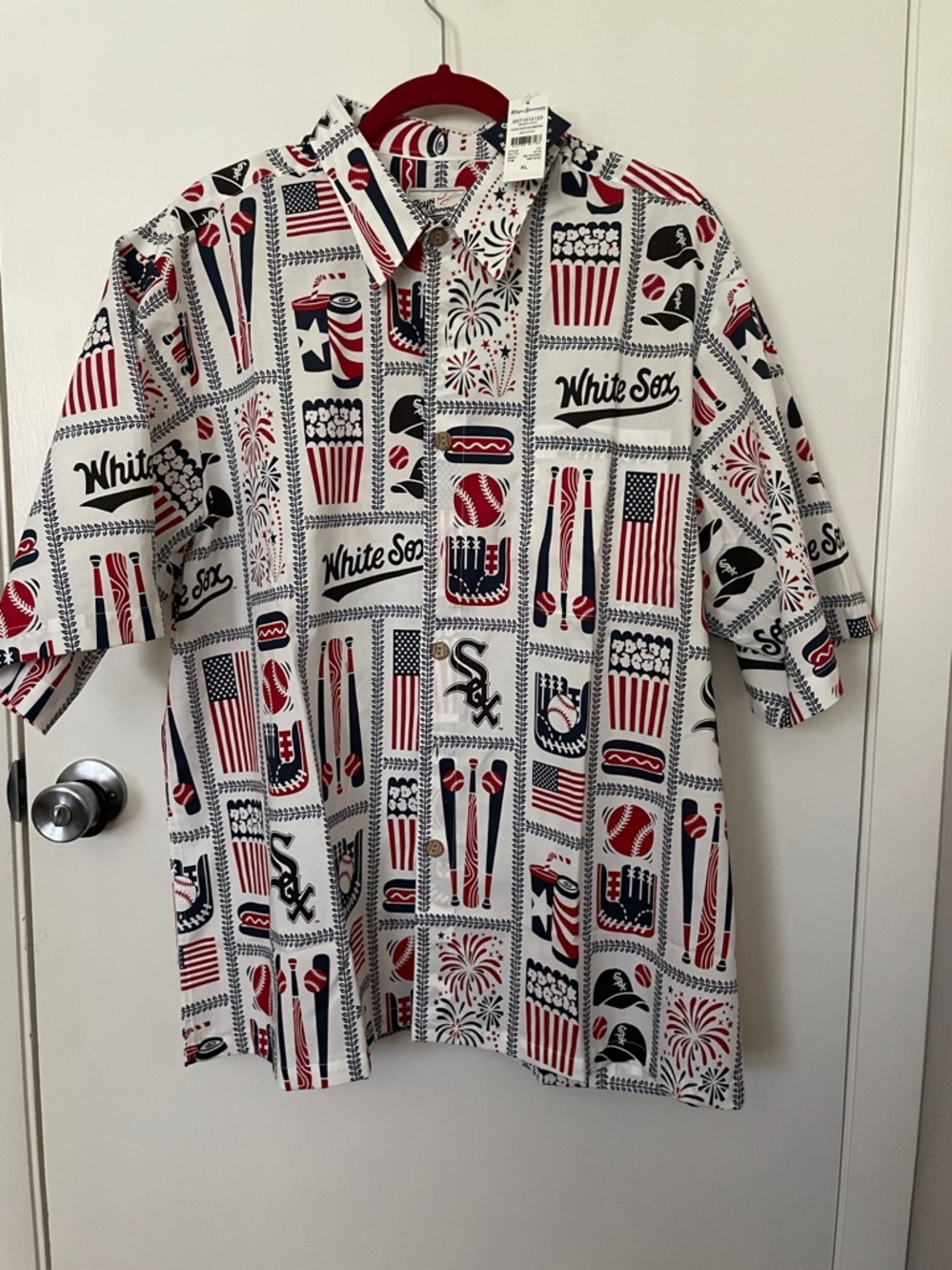 The Reyn Spooner White Chicago White Sox Americana Button-Up Shirt